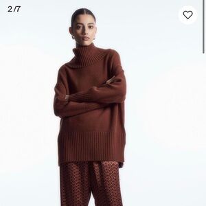 Cos rolled neck oversized sweater